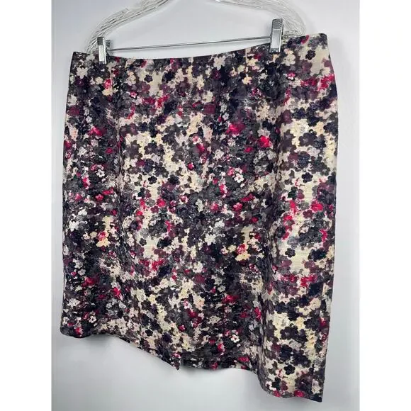 Talbots Woman Petites 18WP Floral Pencil Skirt Knee Length​ - Picture 3 of 12